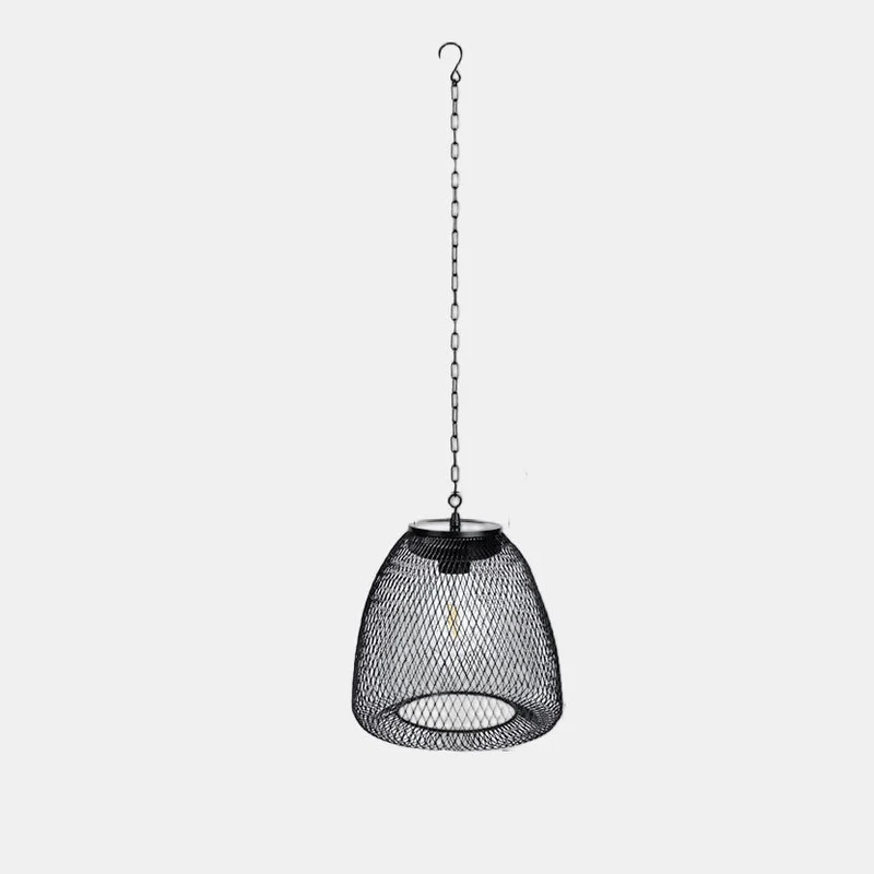 Bæredygtig Solarlampe til Haven - Håndvævet Rattan & Jern