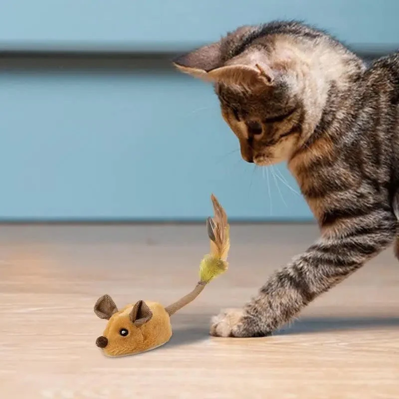 Kattjänst Interaktiv Plyschmus med Svans