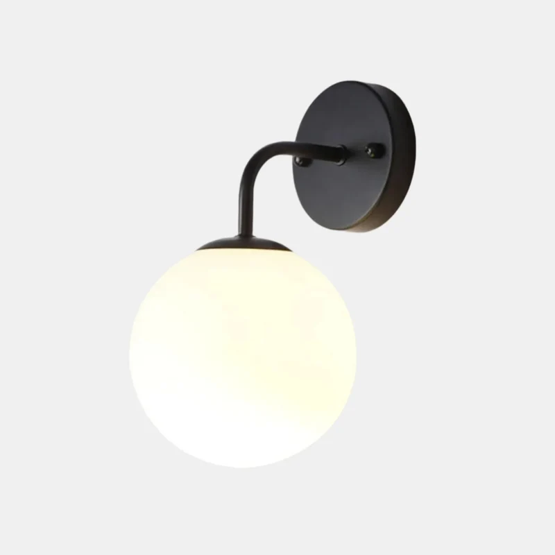 Stilfuld LED Væglampe i Glas – Energibesparende Elegance