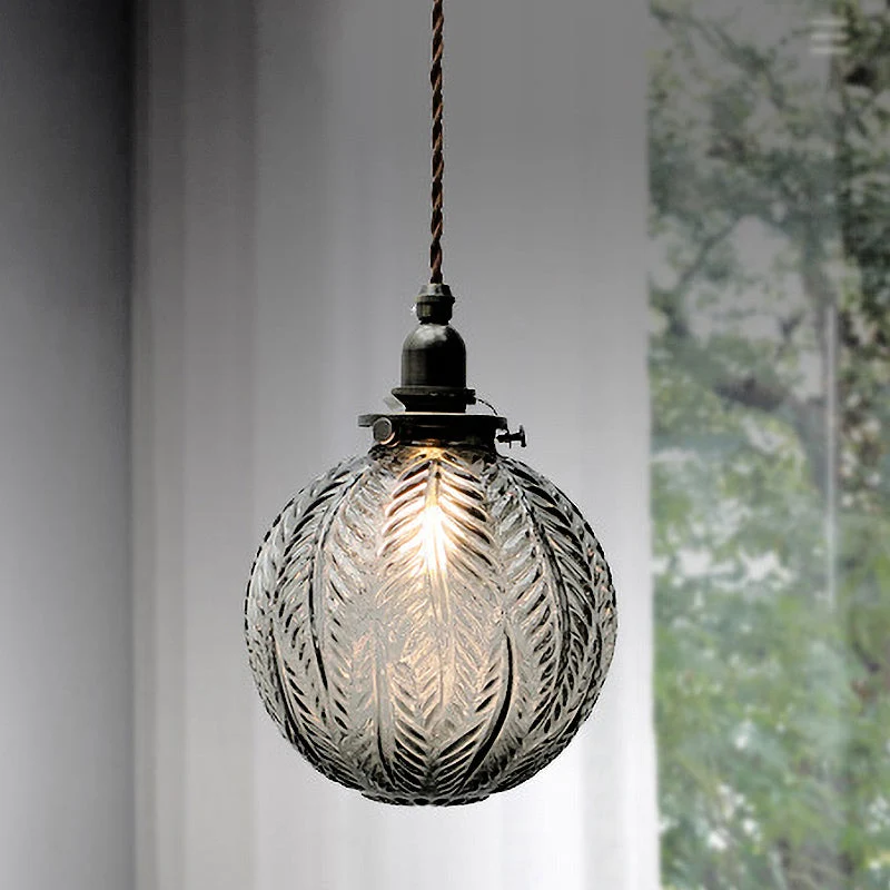 Vintage Glasloftlampe – Tidløs Elegance til Dit Hjem