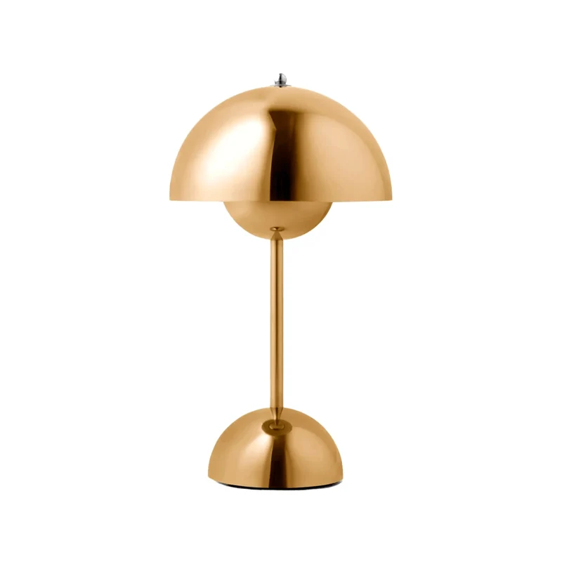 Stilfuld Natlampe i Metal med Touch Sensor og Justerbart Lys