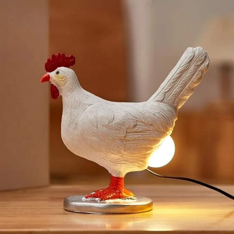 Sjov LED Natlampe med Høne Design - Energibesparende Hygge