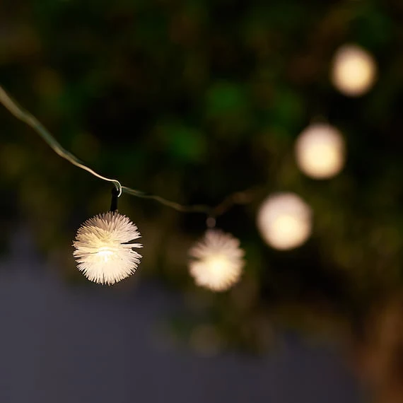 Fairy Lights Varm Vit Solcell Utomhus Ljusgardin