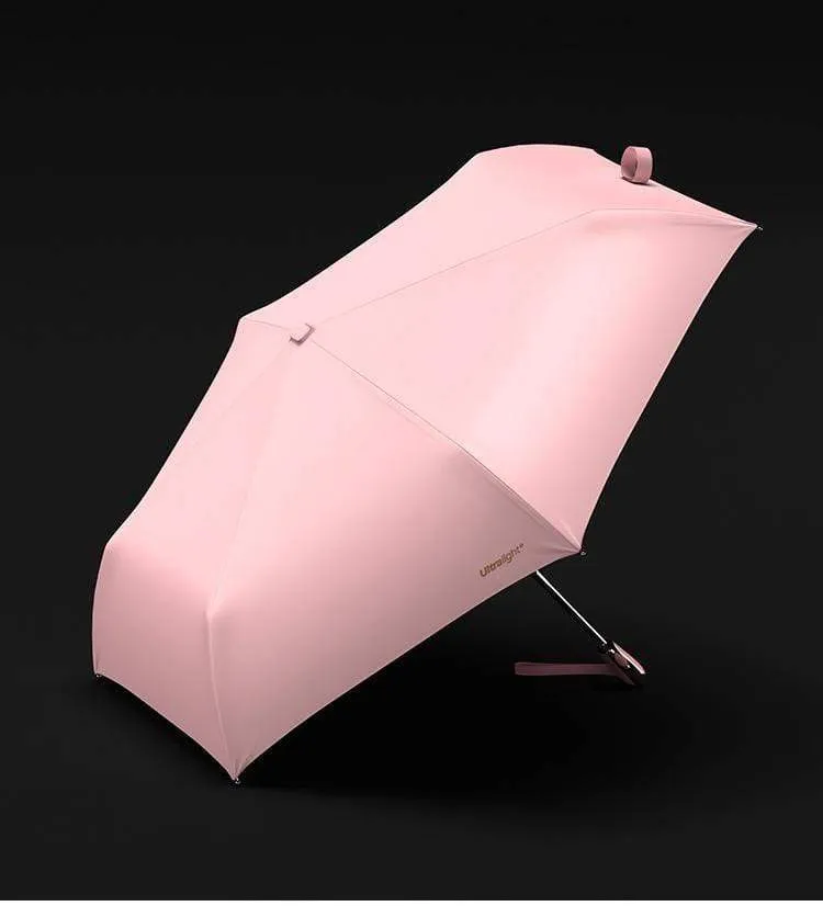 Fällbar Vindskydd UV Resere Paraply Rosa