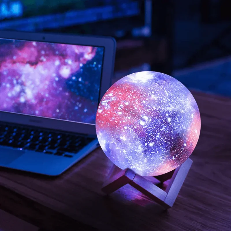 Magisk Stjernelampe med Touchstyring og LED Lys