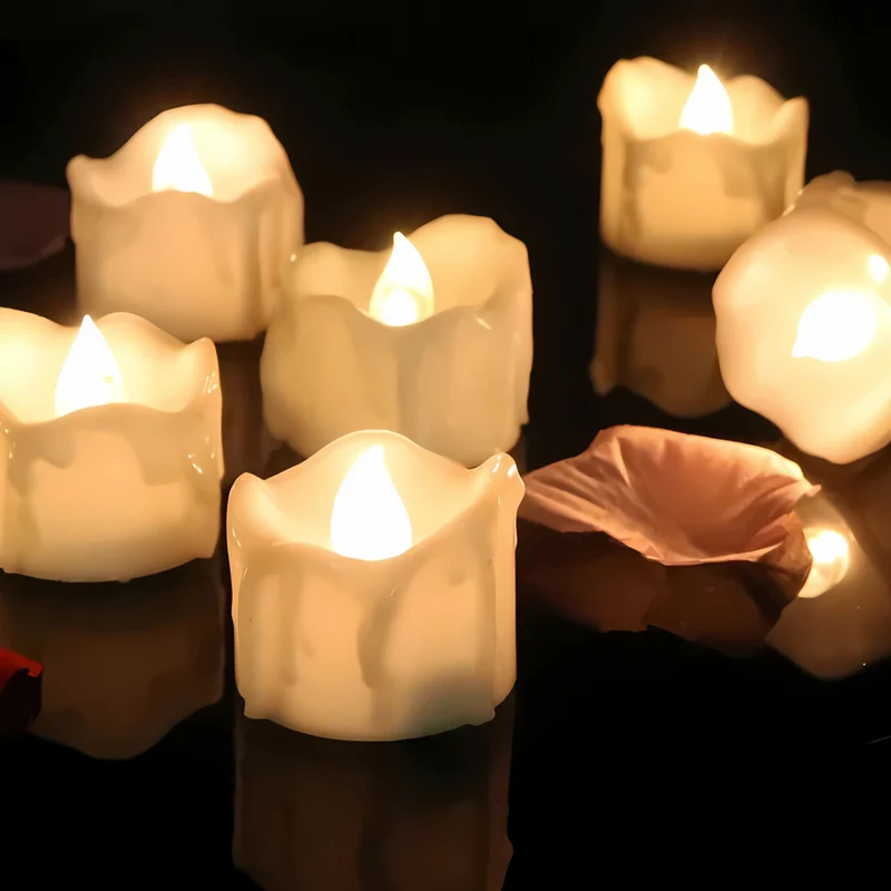 Sikker LED Fyrfadslys med Naturlig Flammeeffekt