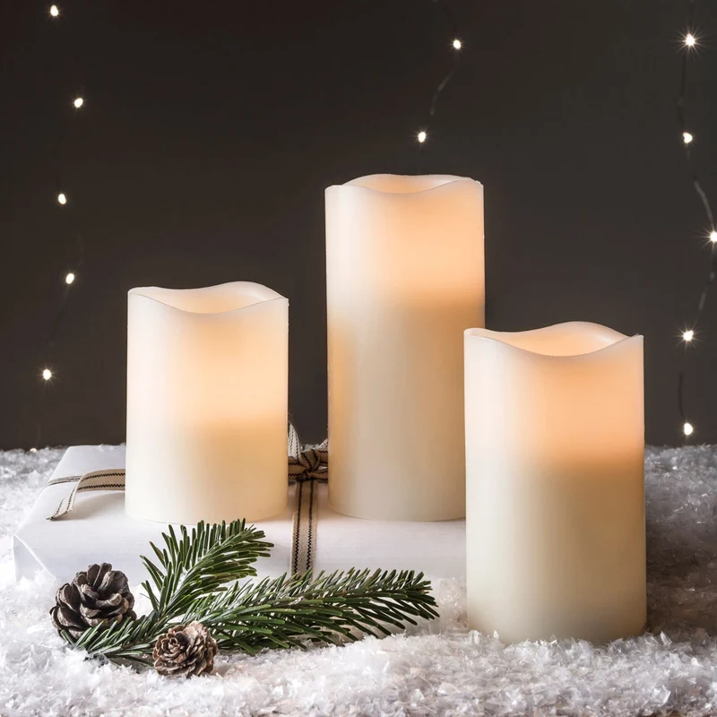 Sikre LED Vokslys med Timer - Skab Hygge Uden Flammer