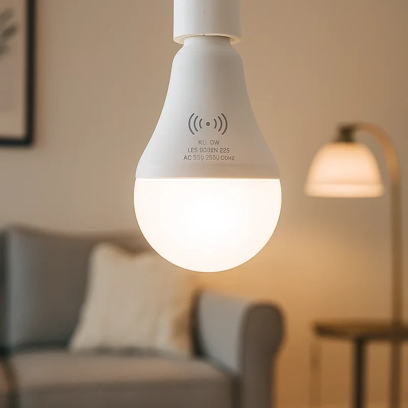 Energibesparende LED Sensorpære til Indendørs Sikkerhed