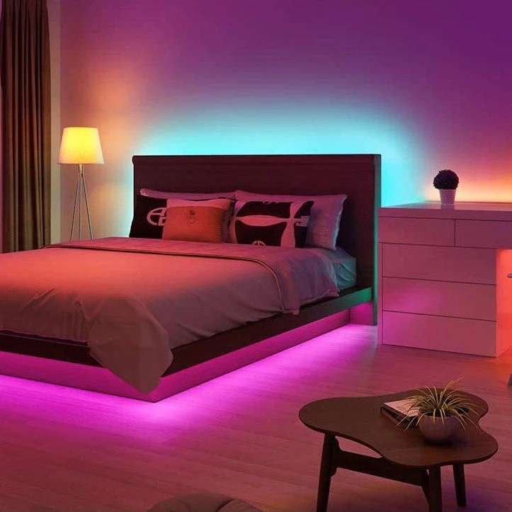 Fleksible LED-lysstrips til stemningsfuld belysning