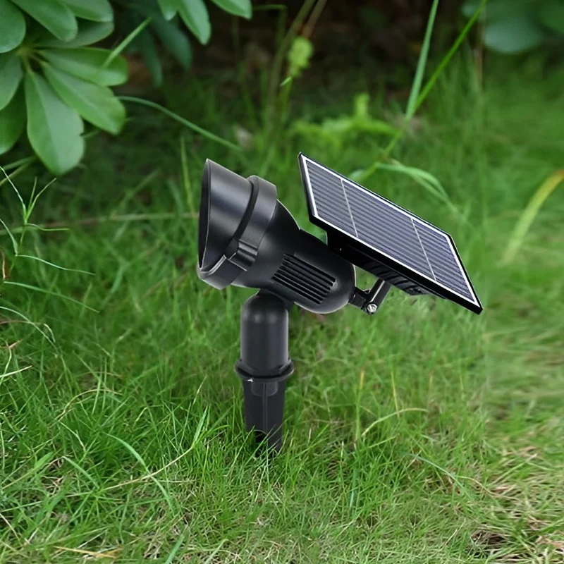 Utomhus Solenergi Trädgårds Spotlights Justerbar LED