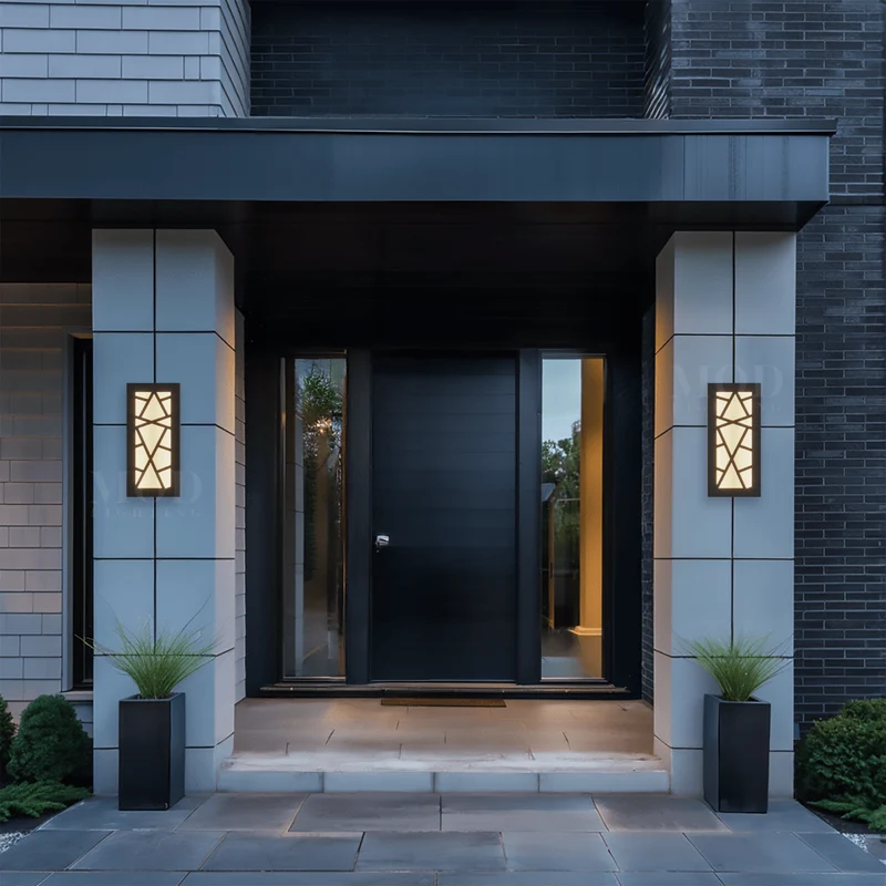 Vägglampa Modern Utomhus LED Panel Armatur