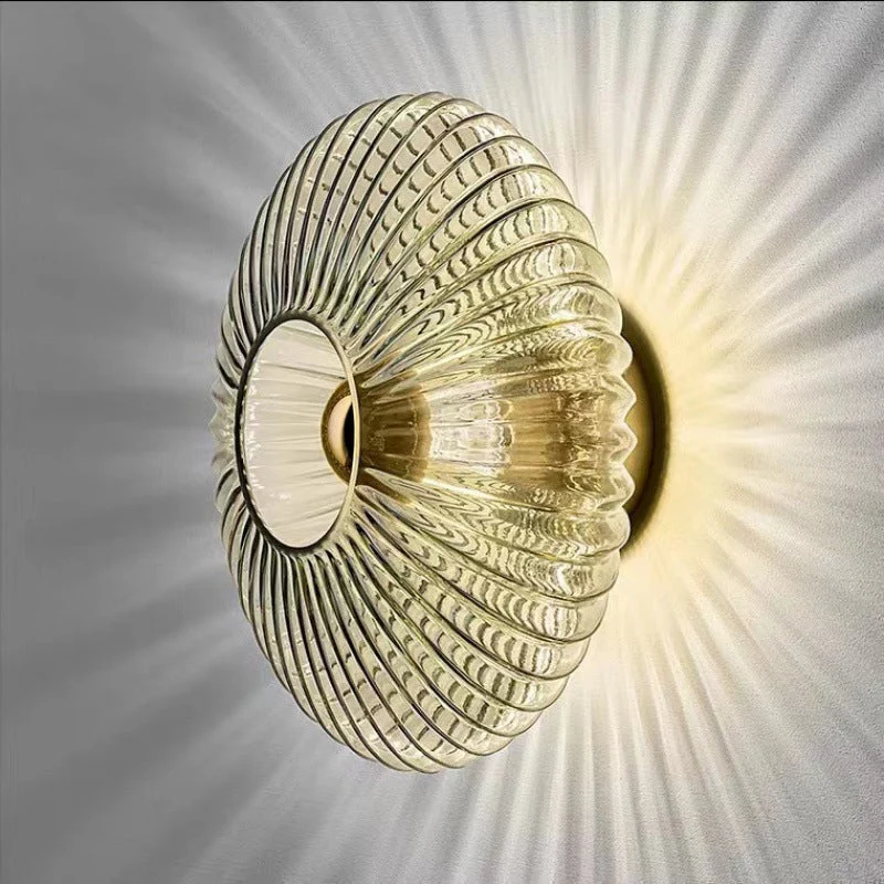 Vägglampa Vintage Glasdom Sconce