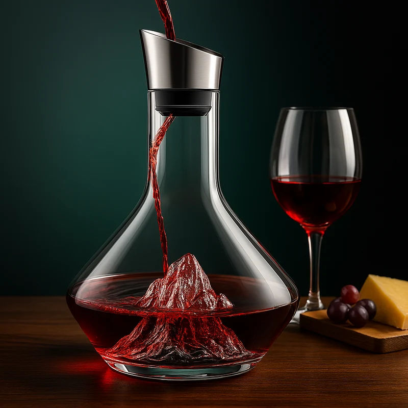 Vin Karaffel Kristallglas med Modern Design