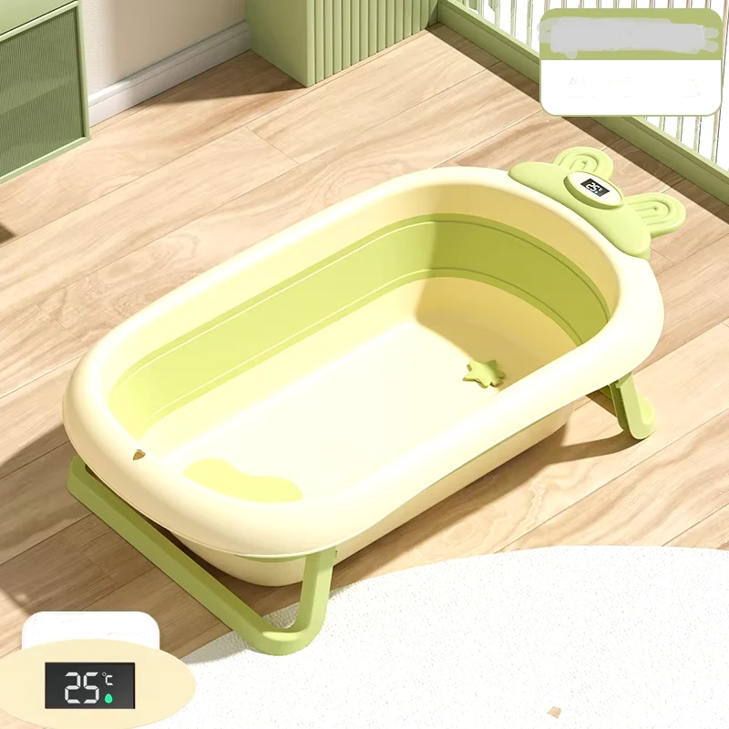 Foldbar temperaturføler visning baby badekar