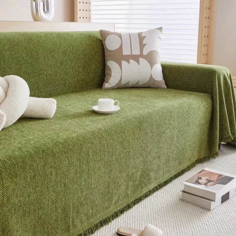 Elegant og Beskyttende Sofaovertræk i Slidstærkt Chenille