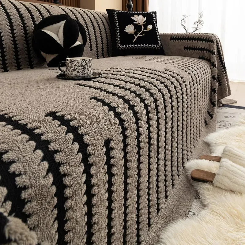 Elegant Sofaovertræk i Mikrofiber med Vintage Design