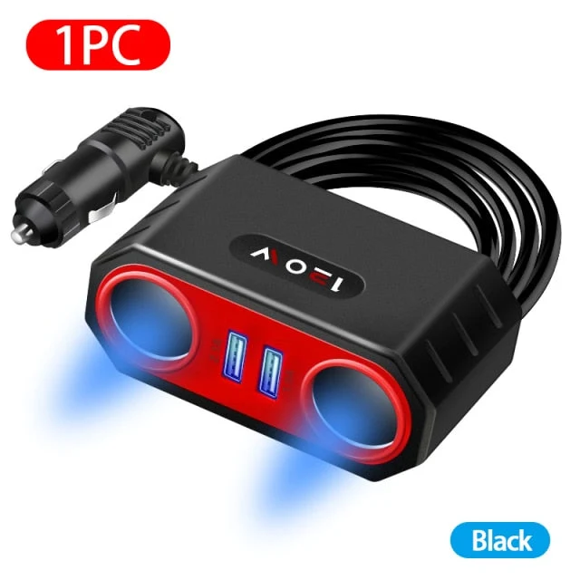 Dobbelt USB-port bil strømadapter