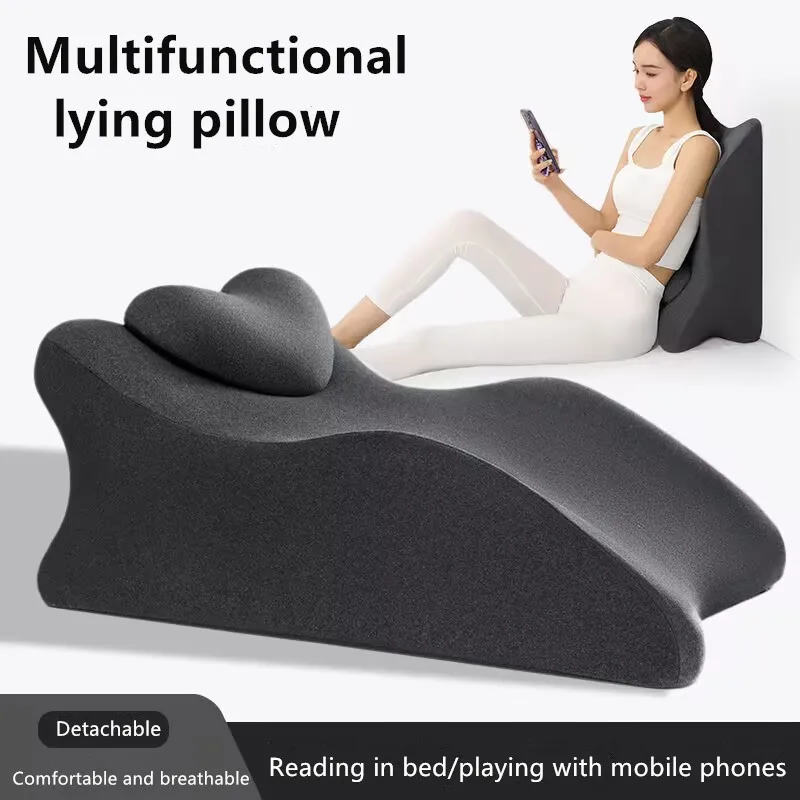 Justerbar lig-på-sengen multitask pude