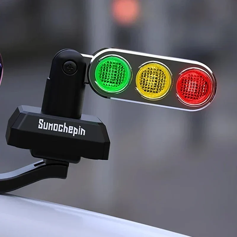 Mini trafiklys stil motorcykel styr signal lys