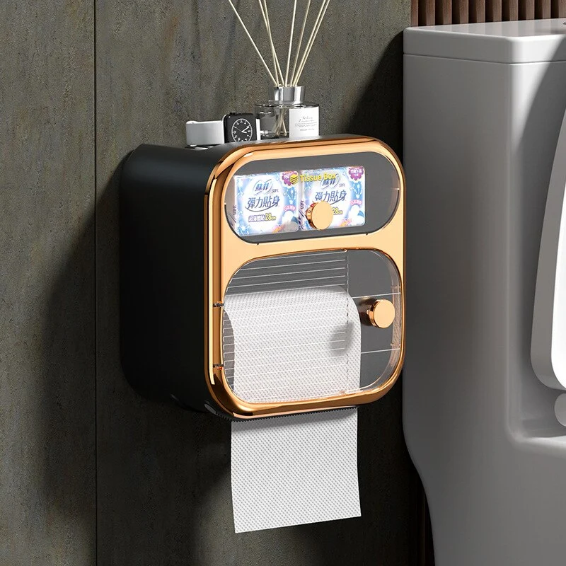 MultiBox Vægmonteret Toiletpapir Håndklæde Opbevaringsboks