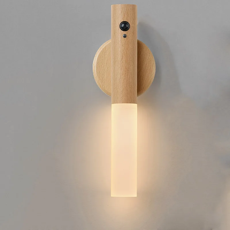 Genopladelig LED Natlys med Bevægelsessensor & Magnetisk Montering