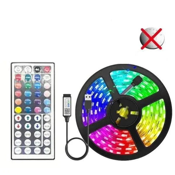 Fleksible RGB LED Lysstriber med USB – Skab Din Drømmebelysning