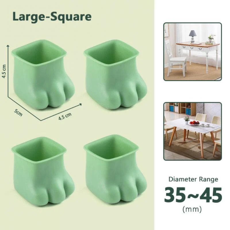 4Pcs Non-Slip Kat Paw Møbel Ben Dække