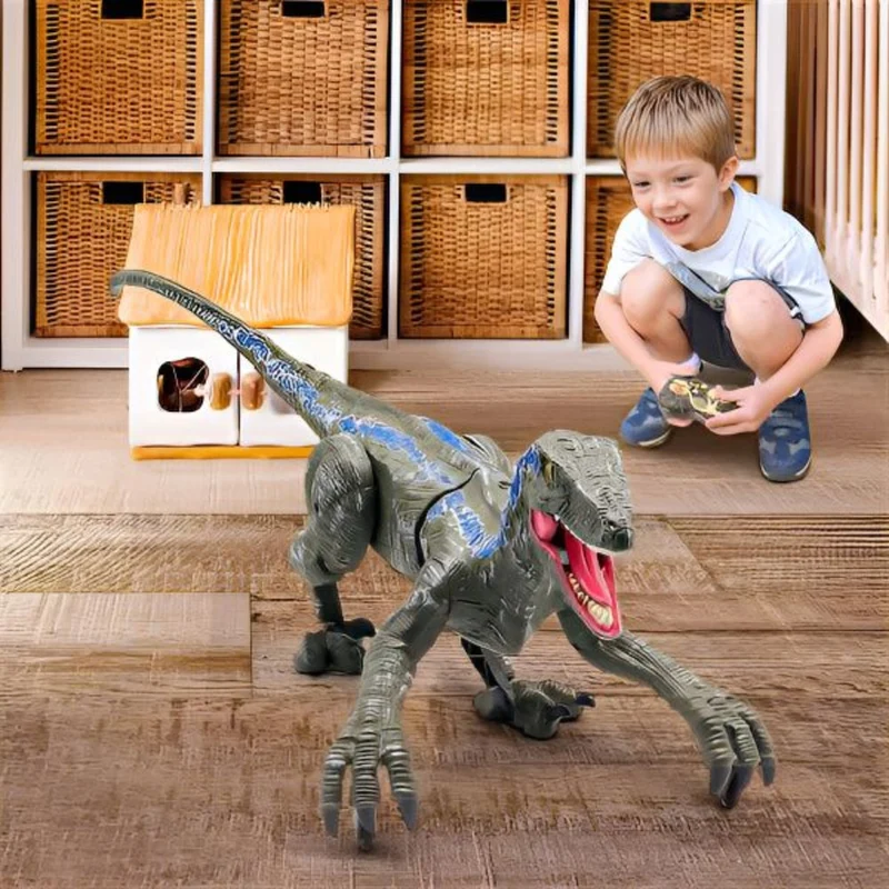 Fjernstyret Dinosaurlegetøj med Realistiske Bevægelse & Lyd