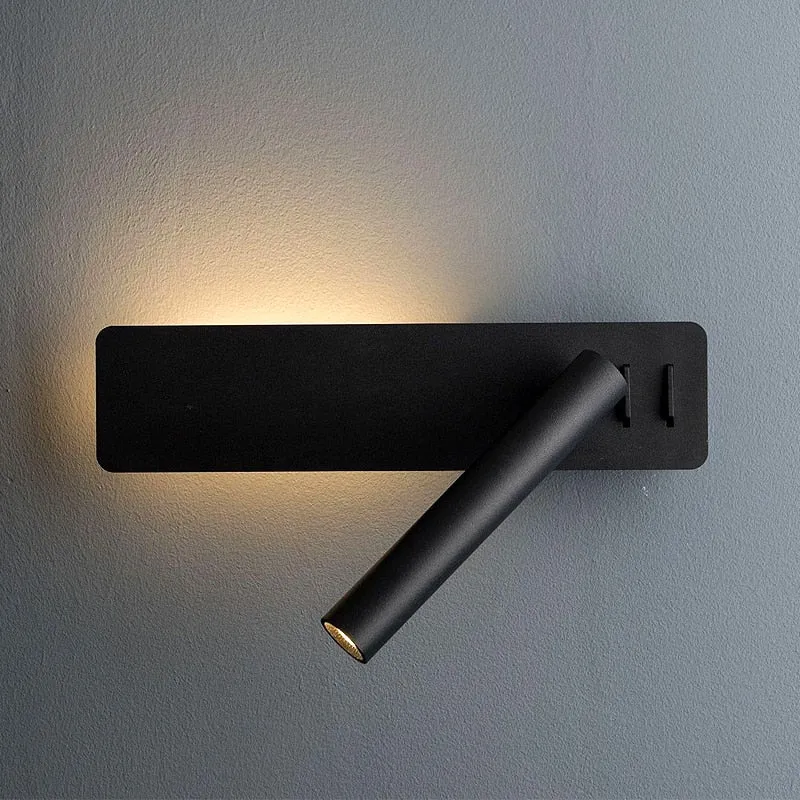 Roterbar LED-læselampe til soveværelset - Fleksibel belysning