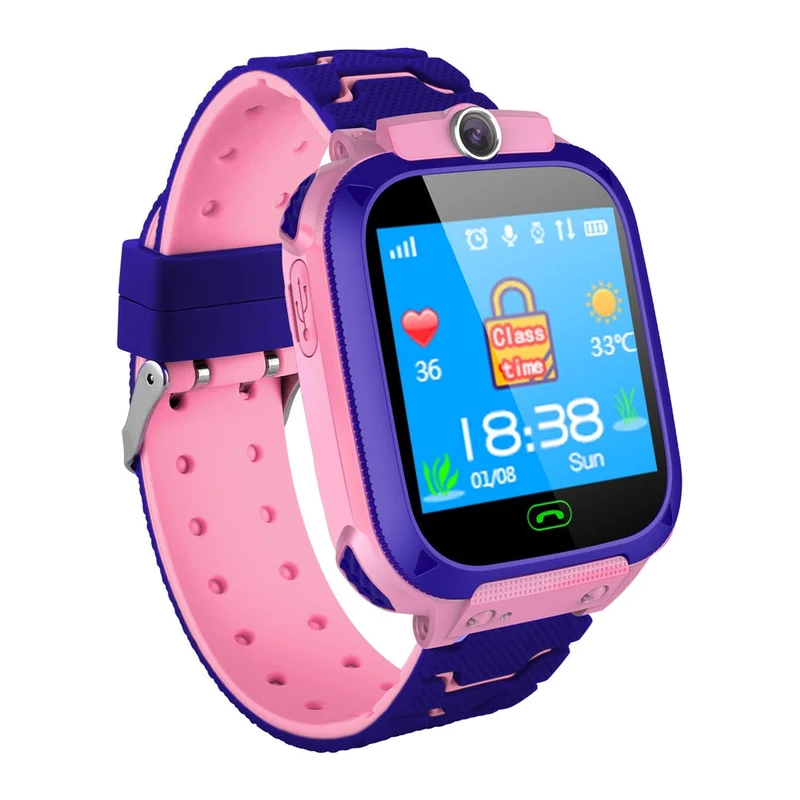 Børnesmartwatch med GPS-tracker og telefonfunktion