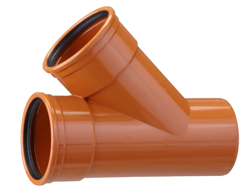 GRENRÖR MARKRÖR 110/110MM 45 GRADER DN 110MM PVC
