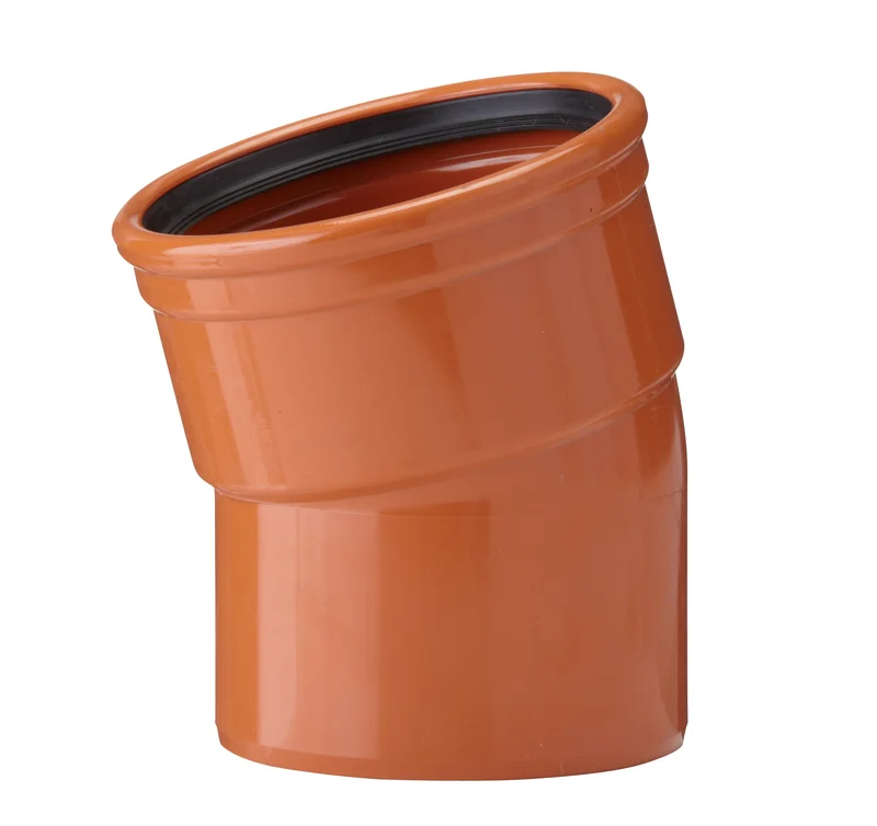 RÖRBÖJ MARKRÖR 15 GRADER DN 110MM PVC