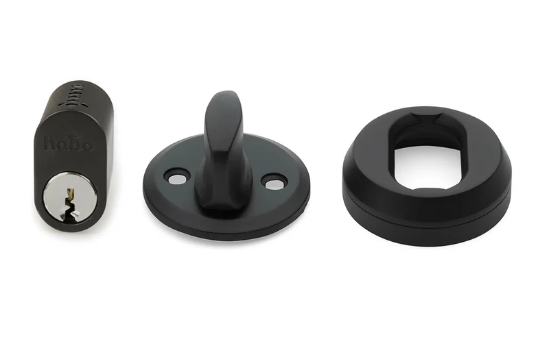 CYLINDERLÅSSATS 42 1-PACK 3 NYCK SVART