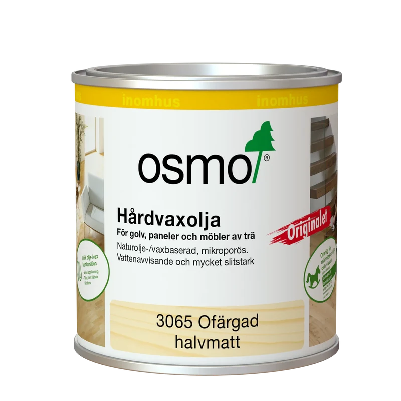 HÅRDVAXOLJA 3065 OSMO ORIGINAL HALVMATT 0,375L