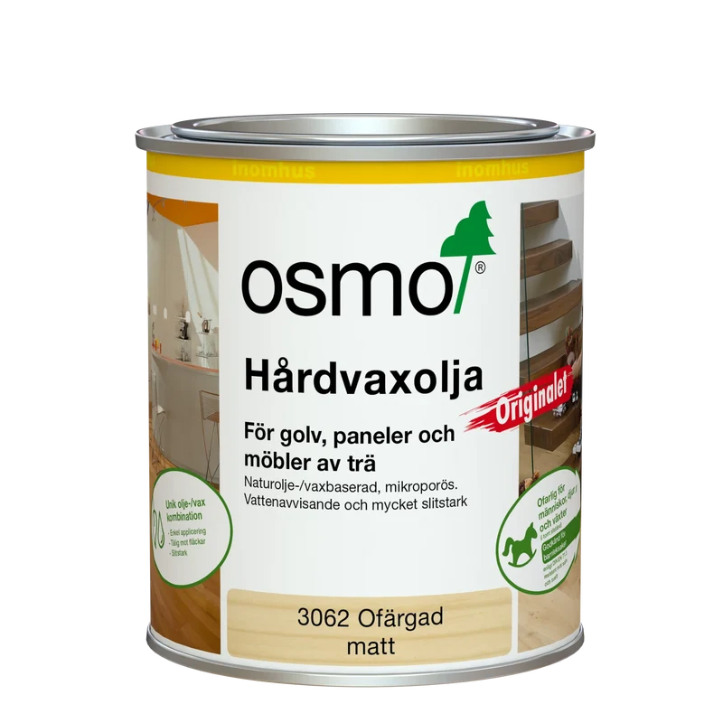 HÅRDVAXOLJA 3062 OSMO ORIGINAL MATT 0,75L