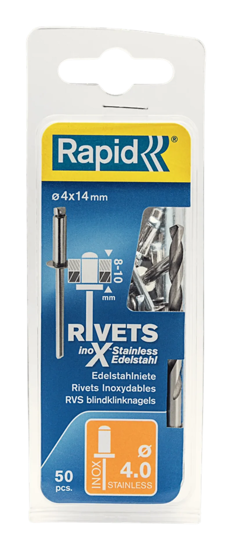 BLINDNIT A2 4X14MM 50ST ROSTFRI RAPID