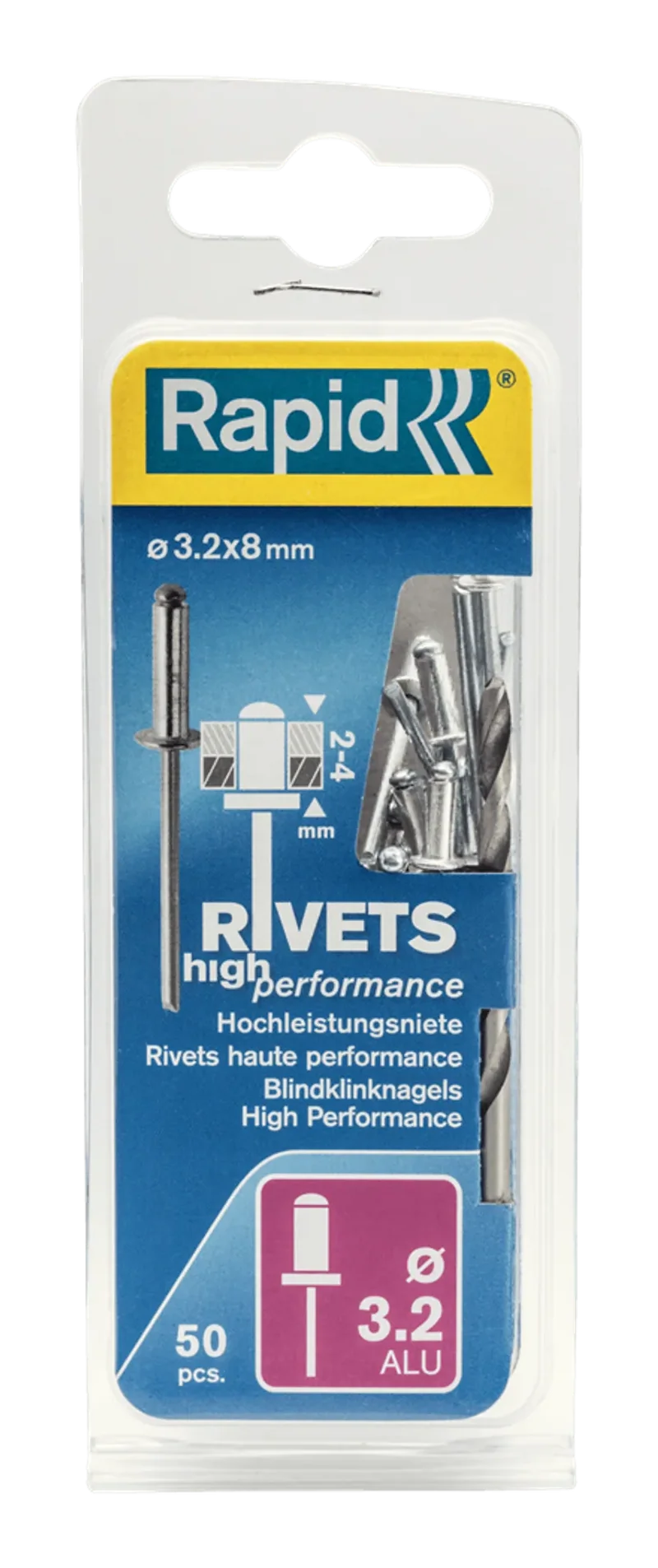 BLINDNIT HP 3,2X8MM 50ST RAPID