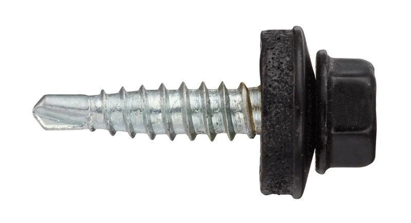 ÖVERLAPPSKRUV 4.9X20 MM SVART 10ST