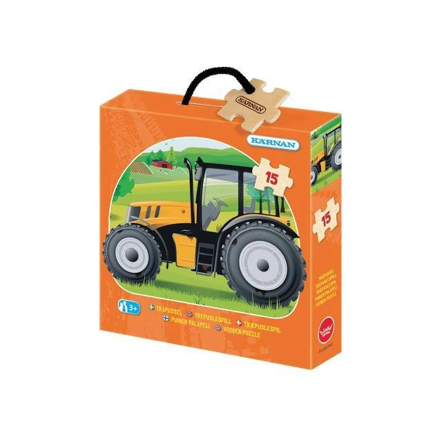 Träpussel Traktor 15 KÄRNAN bitar
