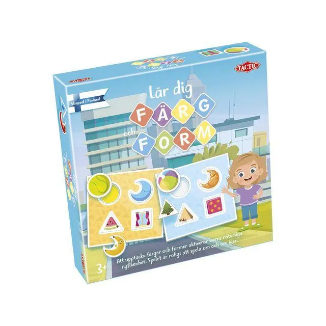 Spel Lär dig om färg och form 3+