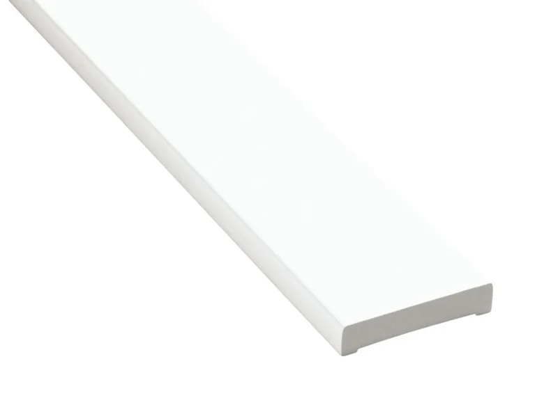 FODERLIST 12X57 MM 2300MM VIT PLAST