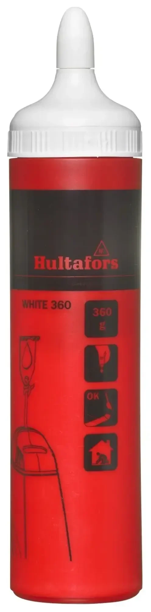SNÖRSLÅKRITA VIT 360G