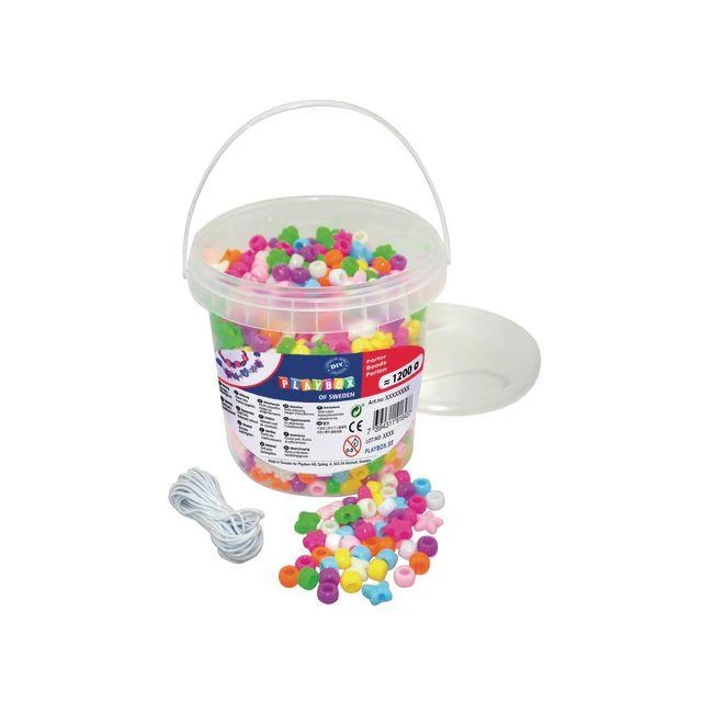 Plastpärlsats stora hål 1200/fp