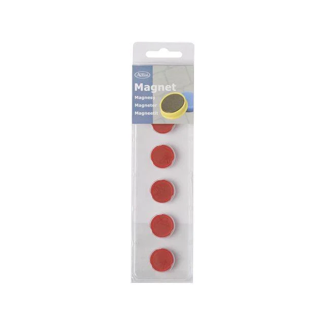 Magnetknappar ACTUAL 20mm röd 6/fp
