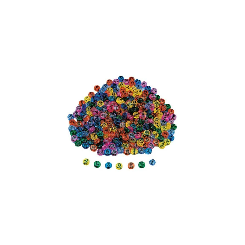 Plastpärlor ABC transparent 260/fp