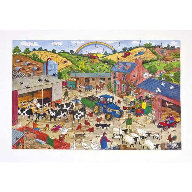 Golvpussel bondgård 60x40cm