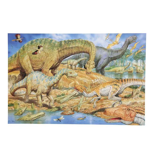 Golvpussel dinosaurier 60x40cm