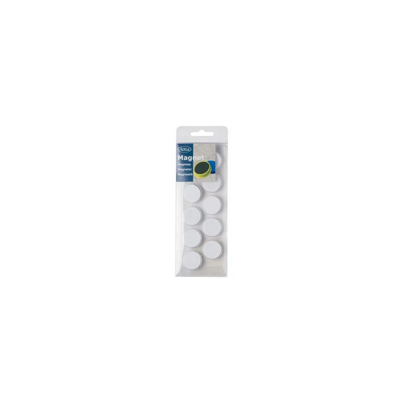 Magnetknappar ACTUAL 25 mm vit 10/fp