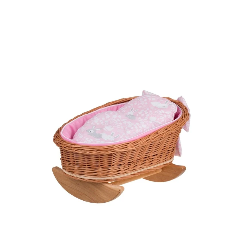 Mimi dockvagga i rotting – rosa bäddset