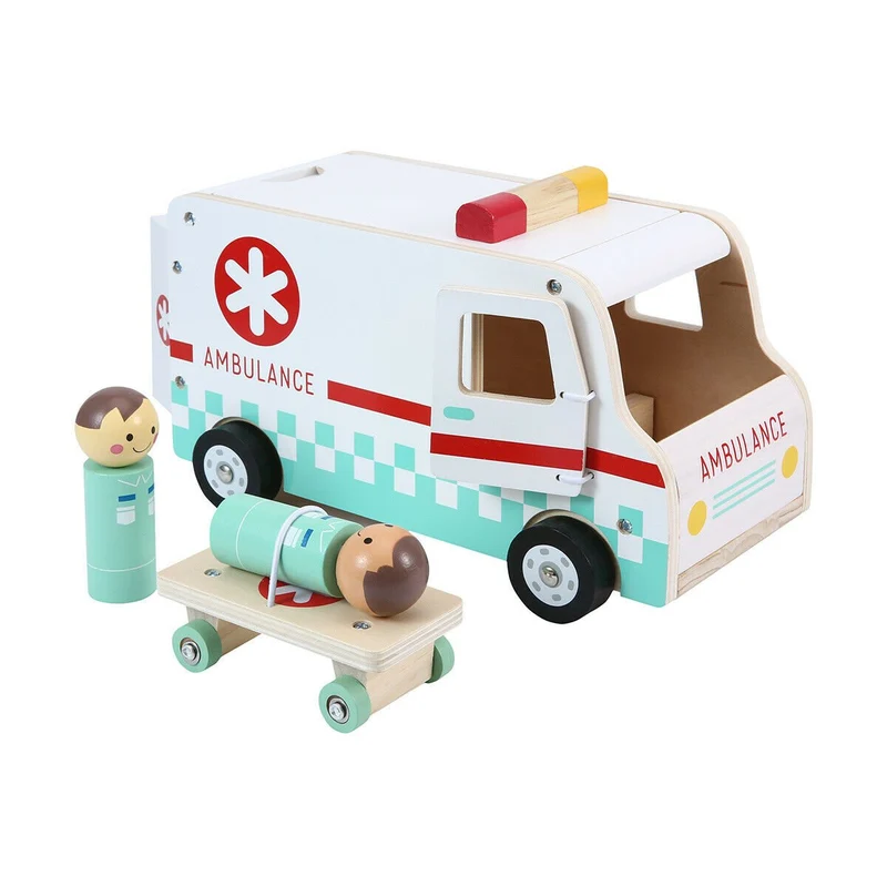 Ambulansbil i trä